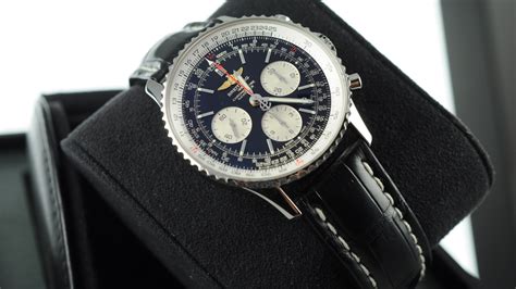 breitling ab0118a61c1p1|navitimer 01 43mm ammo strap.